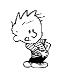 Calvin stuck in gum