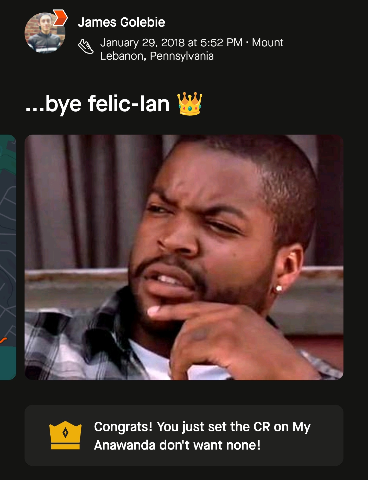 Bye felic-ian!